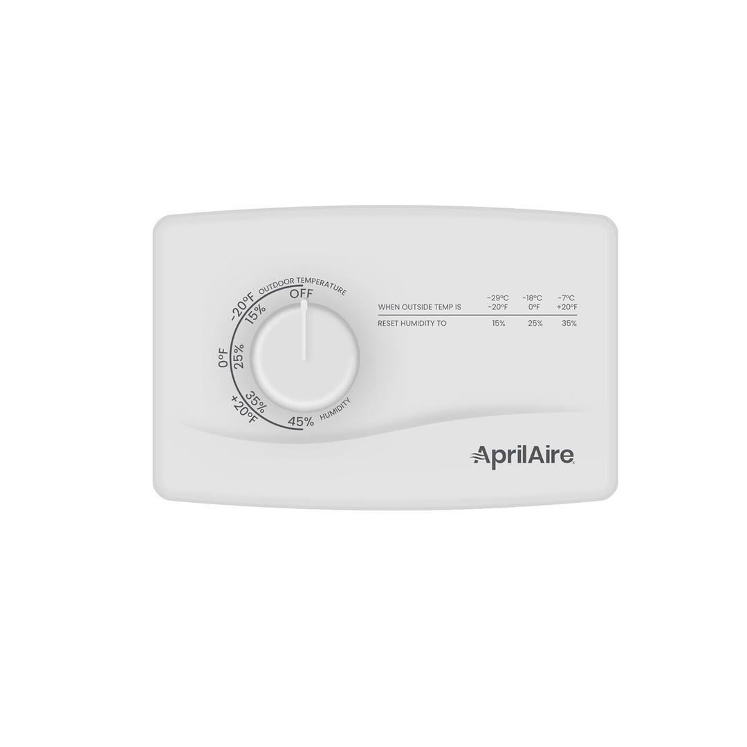 AprilAire 4655 Manual Whole-House Duct or Wall Mounted Humidifier Control Humidistat for AprilAire Whole-House Humidifiers, Low Voltage 24VAC