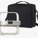 Rokeblau Hard Carrying Storage Case For XGIMI Elfin Flip 2024 New Projector & Multi-Angle Projector Stand, Waterproof, Shock-proof with Separate Space (Black)