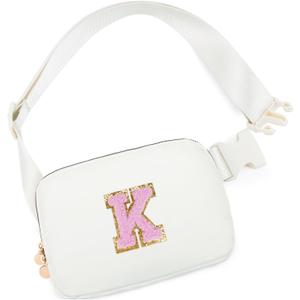 Birthday Gifts for 4 5 6 7 8 9 10 11 12 13 Year Old Girls,Gifts for Teens Kids Daughter Sister Her,Two Way Zipper Crossbody Bag Fanny Pack Belt Bag Cute Trendy Stuff - Cream,K