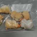 MAOMIA 6 Pcs Mini Hamster Figures Animal Toy Cake Toppers, Fairy Garden Decor Miniature Hamster Figurines Collection Playset for Christmas Birthday Gift Cake Decorations