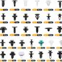 GOOACC 1115Pcs Car Push Retainer Clips & Auto Fasteners Assortment -32 Most Popular Sizes Nylon Bumper Fender Rivets with 10 Cable Ties and Fasteners Remover for GM Ford Toyota Honda Chrysler