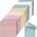 [1000 Sheets] Clear Sticky Notes, 3x3 inch Pastel Color Waterproof Sticky Notes in 7 Vintage Colors for School and Office Supplies, Bible Tabs