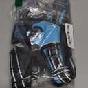 PHOEPET No Pull Dog Harness Medium Reflective Front Clip Vest with Handle,Adjustable 2 Metal Rings 3 Buckles,[Easy to Put on & Take Off](M, Blue)