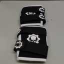 MANUEKLEAR 5mm Neoprene Weight Lifting Elbow Sleeves for Men (1 Pair), Elbow Sleeves Weightlifting Men with 2 Adjustable Compression Straps for Bench and Powerlifting & Weightlifting (XL (11-11.8in), Shiny Black)