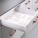 LiKiLiKi 17.3"x393" Pink Floral Peel and Stick Wallpaper Wildflowers and Leaf Contact Paper Modern Self Adhesive Wallpaper Removable Waterproof Wall Paper for Bedroom Kitchen Cabinets Vinyl Roll