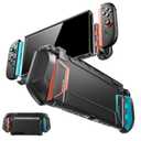 Mumba for Nintendo Switch 2 Case [Blade Series] [Dock Friendly] [Military-Grade Protection] Switch 2 Grip Protective Cover Shell, Quick-Release Joy-Con, Accessories for Switch 2 Controllers (Blue/Red), 7.9 inches