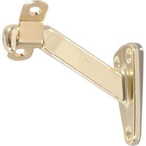 The Hillman Group 852261 Handrail Bracket Heavy Duty, Brass Finish