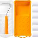 Mister Rui Foam Paint Roller, 2 Inch Mini Paint Roller Kit 9 Pack, Small Paint Roller with Tray and Liner, Small Paint Rollers 2 Inch, Mini Rollers for Painting Furniture, Stenciling, Art Crafts