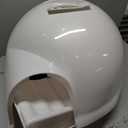 Petmate Booda Clean Step Cat Litter Box Dome (Made in the USA with 95% Recycled Materials)- Pearl White, Made in USA