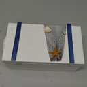 Juvale Nautical Wooden Jewelry Box Set - Navy Blue & White Jewelry Storage & Nautical Decor Boxes with Lids - Coastal Decor Table Centerpiece