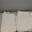 100% Blackout Shield Linen Blackout Curtains for Bedroom 96 Inches Long, Back Tab/Rod Pocket Living Room Drapes, Thermal Insulated Blackout Curtains 2 Panels Set, 50" W x 96" L,Cream