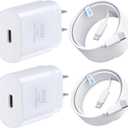 iPhone 15 16 Charger, 30W Super Fast Charging, USB C Block Type C Cable Cord [ 6.6ft + 10ft ] for iPhone 16,16 Plus,16 Pro,16 Pro Max, iPhone15, iPad Pro 12.9/11, Galaxy S25, S24,S23-2Pack (White)
