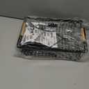 2 Tier Fruit Basket for Kitchen Counter with 2 Banana Hangers, Countertop Metal Bread Basket with Wooden Handle, Large Storage Stand for Vegetables, Snacks, Eggs, Produce Storage  Black