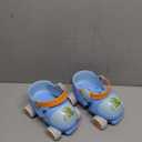 Kids Children's Adjustable Quad Roller Skates Wheels Lock Boys Girls Roller Skate for Beginners Toddlers Baby Age 2-6 Years Old (Dino Blue)