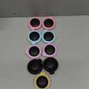 GXXMEI 9PCS Folding Travel Mirror Hair Brushes Round Mirror Pocket Hair Brush Portable Mini Colourful Pop Up Hair Brushes Wet and Dry Hair for Women Girls Kids Hair Brush