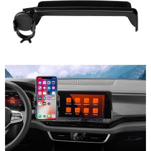 Autorder Car Phone Holder for 2024 2025 Volkswagen VW Atlas/Atlas Cross Sport Accessories Phone Mount with Dash Organizer 12-Inch Screen Cell Phone Automobile Cradles Hands-Free 360 Degree Rotation