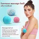 KSONE Massage Lacrosse Balls -Massage Balls for Myofacial Release&Trigger Point Therapy-Set of 2-Hard Lacrosse Massage Ball &Soft Massage Ball