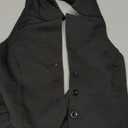 SOLY HUX Women's Halter V Neck Vest Button Down Backless Crop Tank Tops Sleeveless Blazer Waistcoat Plain Black Small