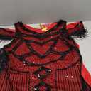 Great Gatsby Dresses 1920s for Women, Vintage Long Fringe Dress Roaring 20s Sequins Beaded Dress with Accessories Set, Medium