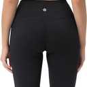 BUBBLELIME 29"/31"/33"/35"/37" 3 Styles Women's High Waist Bootcut Yoga Pants Basic/Side Pockets Tummy Control Workout Flared (Black, M)