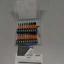 toolant Impact Hex Head Allen Wrench Drill Bit Set 20pcs (Metric&SAE), 1/4 Hex-Shank S2 Steel Hex Bits Set, CNC Machined Tips with Magnetism, 2 Long with Storage Box