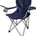SEDLAV Camping Chair, Folding Camp Chair with Built-in Cup Holder, Portable Camping Chair, Foldable Chair for Camping, Outdoors, Lawn, Sports, Tailgating, Backyard, Beach