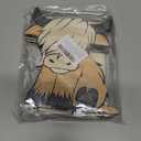 2 Pcs Wooden Highland Cow Napkin Holder Standing Brown Wooden Paper Holder Napkin Tissue Dispenser for Dining Room Cocktail Kitchen Table Countertop Decor