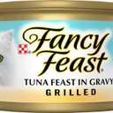 24 x Fancy Feast Gourmet Wet Cat Food, Tuna Feast In Gravy, Grilled, 3 Ounce Single Can