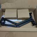 VIVO Freestanding Dual Monitor Stand with Sleek Glass Base and Adjustable Arms, Mounts 2 Screens up to 32 inch and 22 lbs Each, Black, STAND-V002FG