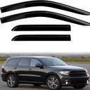 2PC Rain Guards for 2011-2025 Dodge Durango Window Visors Deflectors Sun Shades Vent Tape On Out Channel