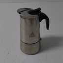 IMUSA USA B120-22062M Stainless Steel Stovetop Espresso Coffeemaker 6-Cup, Silver