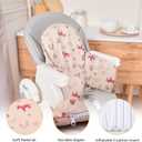 High Chair Cushion with Cover Pad for IKEA Antilop Babies Toddlers Inflatable & Reversible Built-in Inflatable Cushion