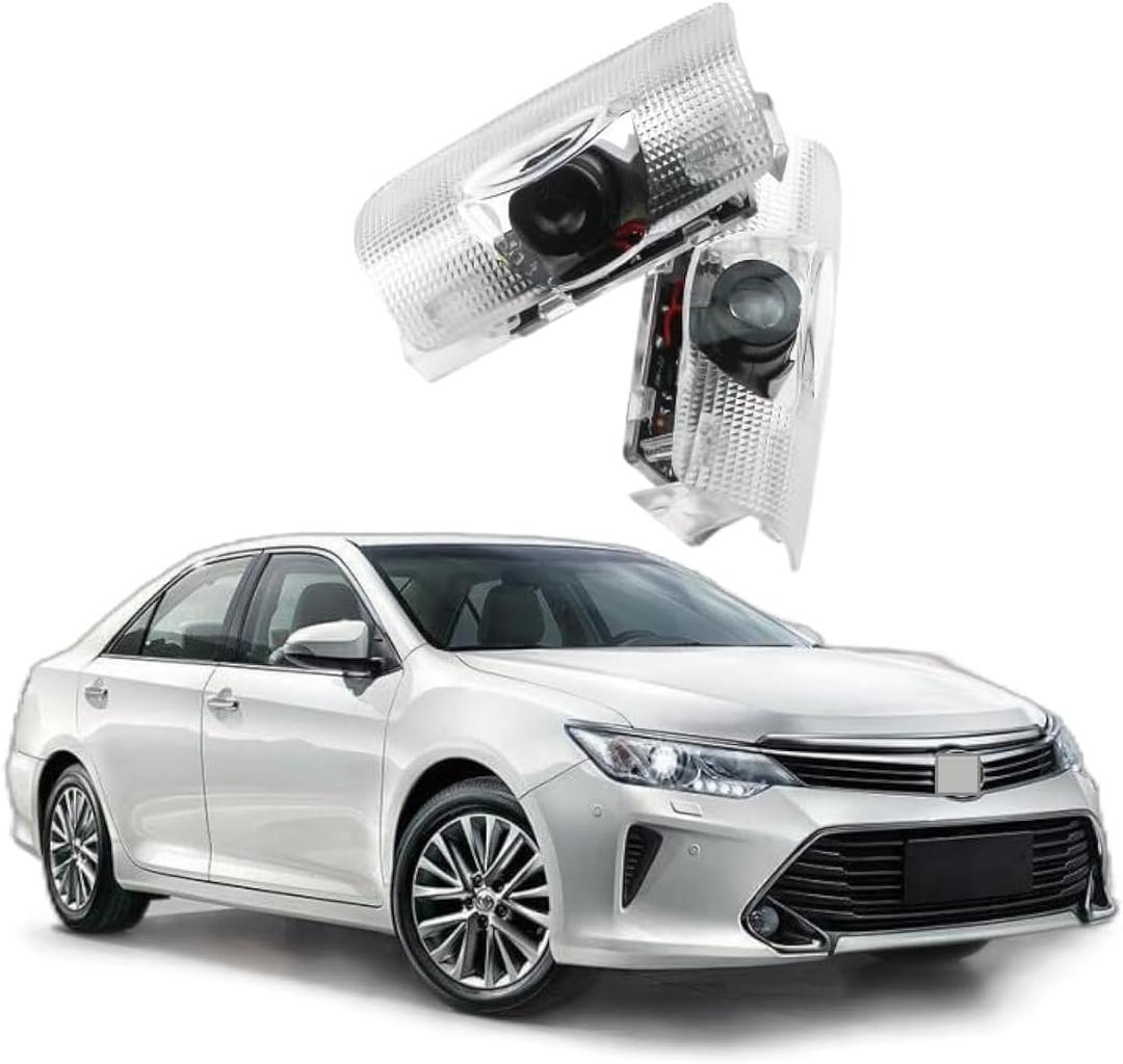 2Pcs Car Door Lights 3D LED Car Compatible with Highlander/Camry/Prius/Sienna/Tundra/Venza, Logo Projector Lights