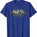 Trees Reflection Wildlife Nature Animal Bear Outdoor Forest T-Shirt,  XL