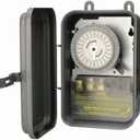 Woods 59101rwd Outdoor 120v 40a 24-Hour Spst Mechanical Time Switch W/ Metal Box