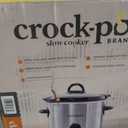 Crock-Pot 3-Quart Manual Slow Cooker, Serves 3+ People, Great for Small Meals, Dips, & Sides; Removable Stoneware is Oven & Dishwasher-Safe, Stainless Steel