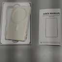 Vamvo Vlog Selfie Monitor Screen for iPhone, Magnetic Back Camera Monitor with Remote Control, 4K/1080P Wireless Screen Mirroring for TikTok, Vlogging, Compatible with iPhone & Android, White