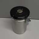 SUEIANNMN1.8L Coffee Canister Airtight, 26oz Coffee Storage Container Stainless Steel Air Tight Coffee Jar with Scoop, Date Tracker, 2 Extra CO2 Release Valve for Beans Ground Tea Flour Sugar (Sliver)