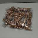 Yunlly 9 Pcs Neutral Christmas Ornaments Textured Christmas Tree Decor with Hanging Loop Modern Brown Hanging Finial Ornaments Shatterproof Home Decor for Xmas Vintage Rustic Farmhouse (Retro Color)