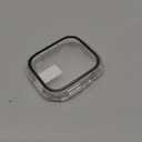 Misxi [2 Pack] Waterproof Hard Case with Tempered Glass Compatible with Apple Watch Series 11 (2025) Series 10 42mm, Overall Protective Cover for iWatch Screen Protector, 1 Black + 1 Transparent