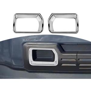 For Sierra Front Bumper Trailer Hook Trim Cover for GMC Sierra 2014-2015 Chrome Exterior Accessories 2pcs
