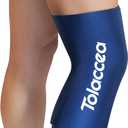 Tolaccea Hot & Cold Therapy Flexible Ice Packs Cold Therapy Compression Sleeve Reusable Gel Pack for Injury Cold Wrap for Knee Calf Elbow (Large (Pack of 1), Blue)