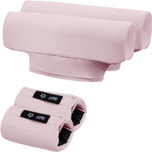 Underarm Crutch's Pad and Hand Grip Covers Universal Forearm Handle Padded Cushion Sets Accessories for Crutches Pads for Armpits (Pink)