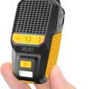 GBEAST Wearable Bluetooth Speaker, Clip-On Mini Portable Speakers All Day Playtime Waterproof Built-in Mic for Hands-Free Music/Calls Bluetooth Speaker with RGB/Flashlight for Jobsite/Outdoor/Golf (Yellow)