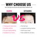 IWISH 13X6 Body Wave Lace Front Wigs Human Hair T Part Glueless Wigs Human Hair Wigs Pre Plucked Per Cut 220% Density Natural Black Wig Body Wave Lace Front Wigs Human Hair Wigs For Black Women