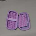 Comecase MP3 & MP4 Player Case for SOULCKER/G.G.Martinsen/Grtdhx/iPod Nano/Sandisk Music Player/Sony NW-A45 and Other Music Players with Bluetooth. Fit for Earbuds, USB Cable, Memory Card Purple