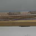 Cordless Bamboo Roman Shades 43x48in, Light Filtering Bamboo Blinds for Indoor Windows, Office, Bathroom and Living Room, Privacy Teak.