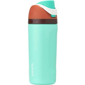 Owala Kids FreeSip Insulated Stainless Steel Water Bottle with Straw for Sports, Travel, and School BPA-Free Sports Water Bottle, 16 oz, Mint Chocolate