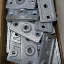 Fongone 20pcs Galvanized Ceiling Flange Hanger Plate Fits 1/2-inch Threaded Rod, Ceiling Flange Hanger for DIY Plumbing &Industrial Decor ,Galvanized Iron, Wall Mounting