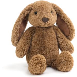 RECUR Plush Rabbit Stuffed Animal Toy,Soft Plushie Brown Rabbit,12 Inches,Adorable Gift for All Ages